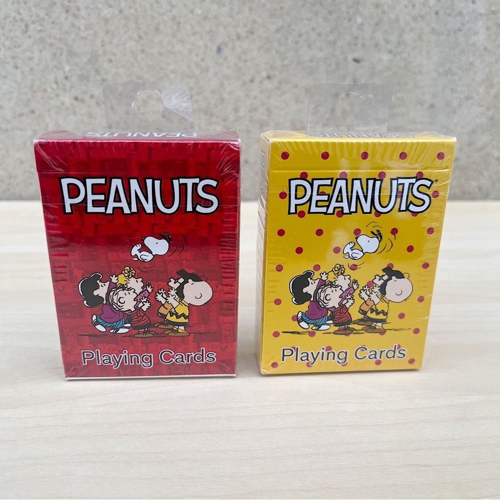 Peanuts Playing Cards - Red and Yellow Pack Bundle